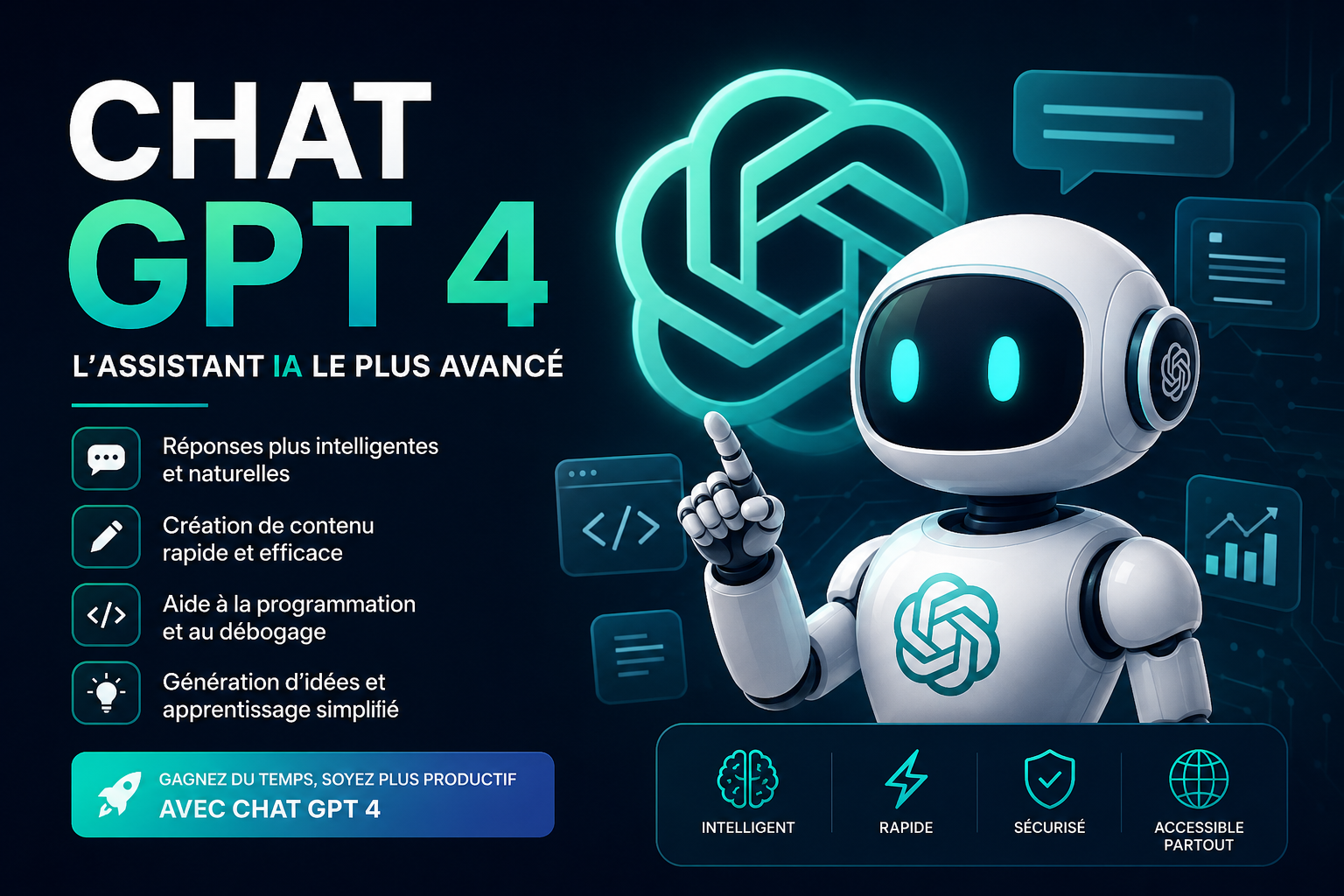 Chat GPT 4 artificial intelligence assistant